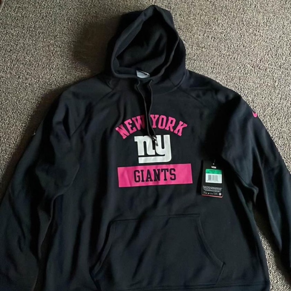 Nike NY Giants breast cancer awareness hoodie
